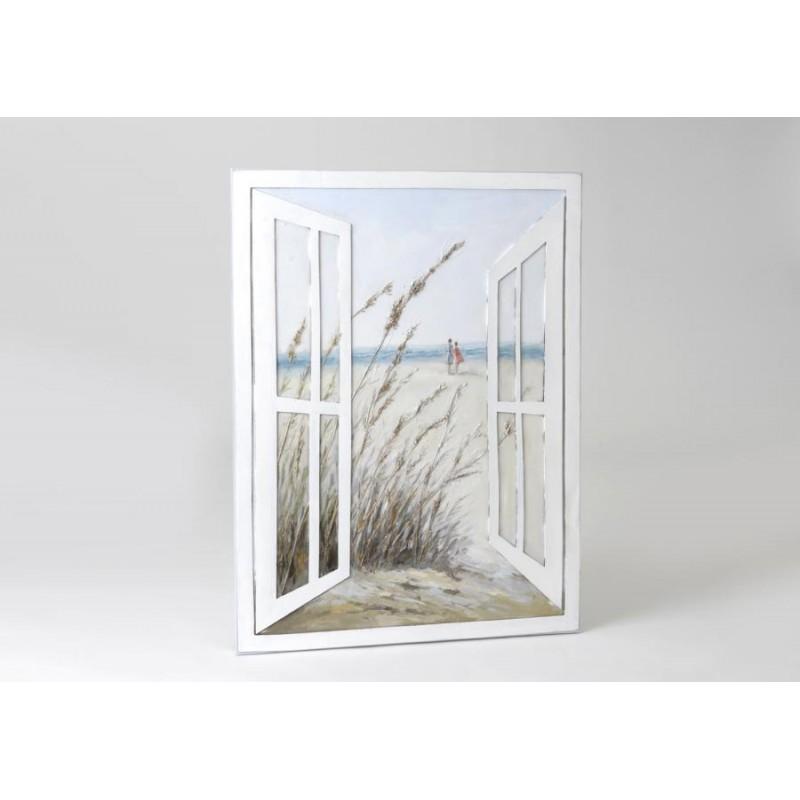 Toile Fenêtre Sur Mer 120X90 Cm