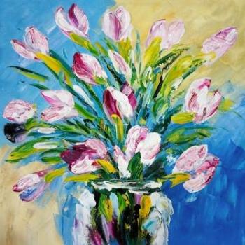 Tableau bouquet rose Tableau bouquet rose
