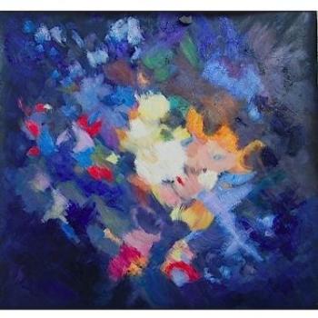 Tableau abstrait Abysse
