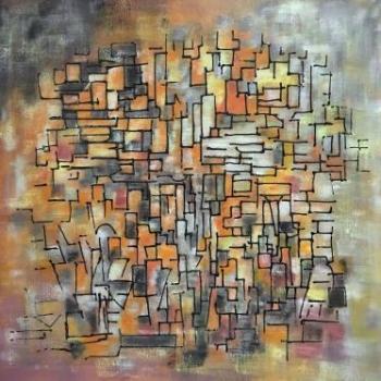 Peinture abstraite Labyrinthe Peinture abstraite Labyrinthe