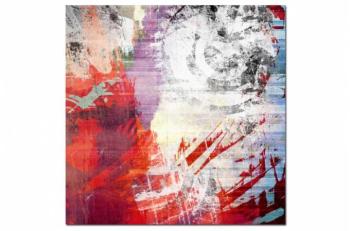 Tableau Abstrait Ton Multicolore Maya 80X80 cm Dec