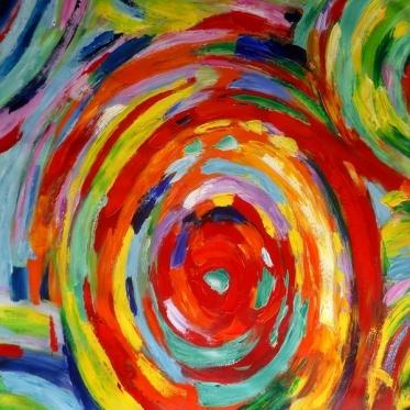 Tableau sur toile pop Circle