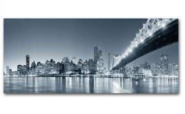 Tableau Panoramique New York By Night 90 x 30 cm D