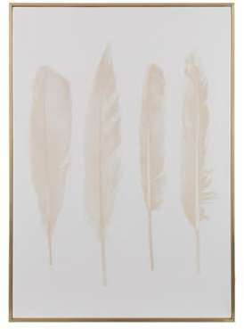 Cadre 4 plumes or sur fond blanc Cadre 4 plumes or sur fond