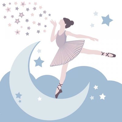 Tableau déco enfant : Danseuse étoile