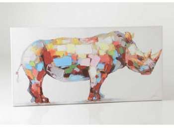 Toile rhinocéros 70x140 cm multicolore Toile rhinocéros 70x140 cm