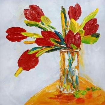Tableau Tulipes Rouges Tableau Tulipes Rouges