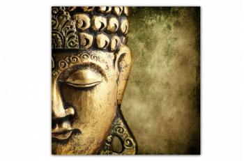 Tableau Zen Bouddha dOr 80X80 cm Declikdeco