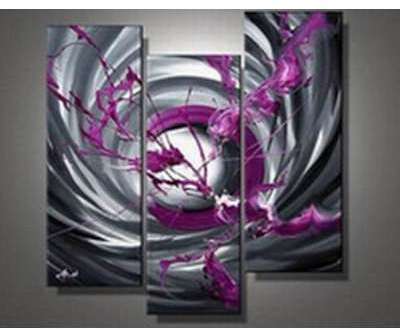 Tableau design perfect gris fushia