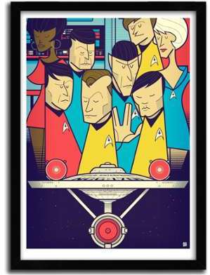 Affiche STAR TREK par Ale Giorgini