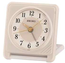 Reveil de voyage Seiko plastique blanc Reveil de voyage Seiko plastique
