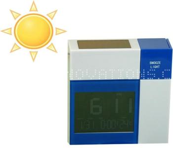 Réveil solaire LCD multifonctions