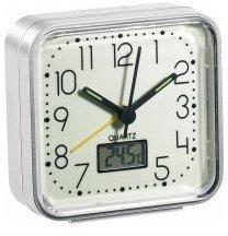 Réveil à quartz phosphorescent avec thermomètre di
