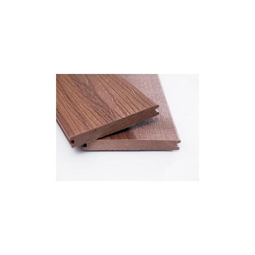 Lot de 12 m² lame de terrasse brun composite + lam