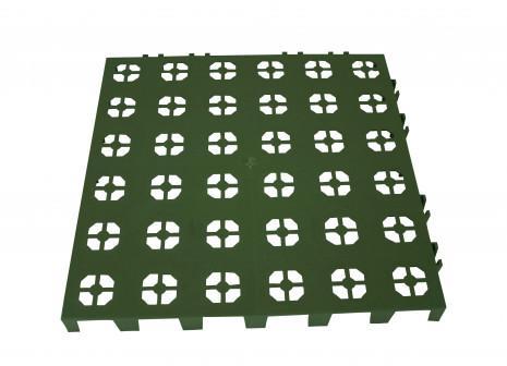 Dalle de jardin en plastique clipsable verte