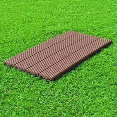 Dalle Terrasse Composite clipsable - Brun Exotique