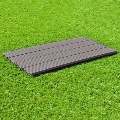 Dalle Terrasse Composite clipsable - Gris - 30 x 6
