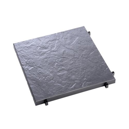Dalles de jardin clipsables aspect ardoise - 38.4