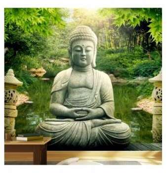 Papier Peint - Buddhas Garden - Bimago - Bimago