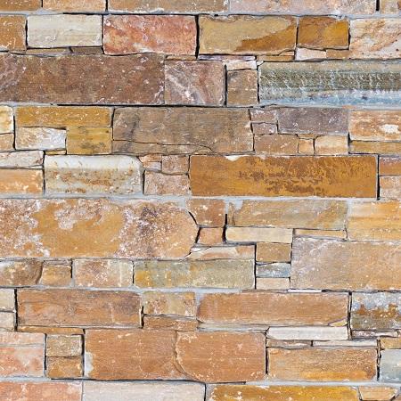 Parement en pierre Quartzite jaune Bormio Giallo