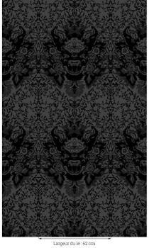 Timorous Beasties - Papier peint Devil Damask Floc