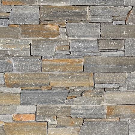 Parement en pierre Quartzite gris foncé Varallo Gr