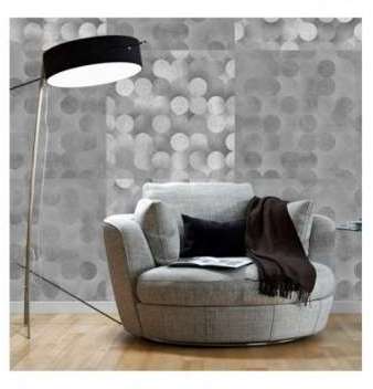 Papier Peint - Light Grey Rain - Bimago - Bimago