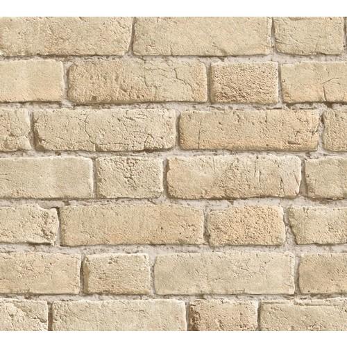 Papier peint brique cendrée trompe lil (Rouleau:10