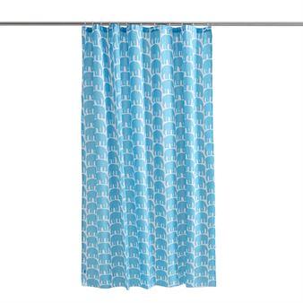 Rideau de douche Elefantti turquoise