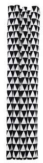 Rideau de douche Triangle noir-blanc 160x200 cm