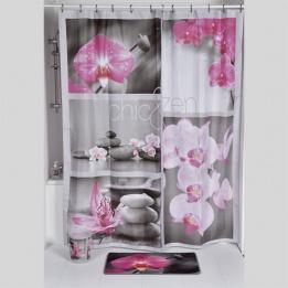 Rideau de douche Chic zen Rose Premium Rideau de douche Chic zen