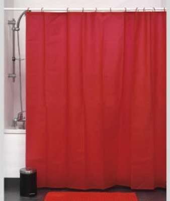 Rideau de douche Rouge Rideau de douche Rouge