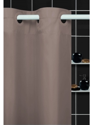 Rideau de douche Chance de couleur Taupe clair Taupe Rideau de douche Chance de