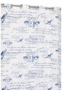 Rideau PolyCoton Imprimé 135 x 240 cm Motif Écritu