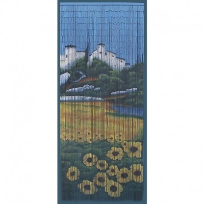 Rideau De Porte Tournesols En Bambou - Aubry Gaspa