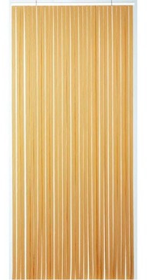 Rideau de porte Tahiti PVC 90x200 cm - brun, beige