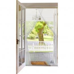 Kit rideau de porte Moustiquaire Blanc