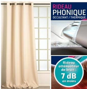 Rideau phonique occultant thermique MOONDREAM,