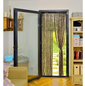 Rideau de porte chenille bicolore 90 x 220 cm