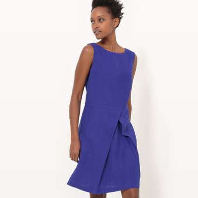 Robe sans manches, lin - R essentiel