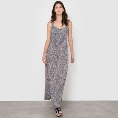 Robe longue fines bretelles imprimé - R studio