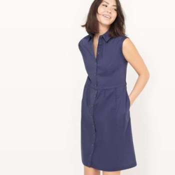 Robe chemise sans manches - R Edition