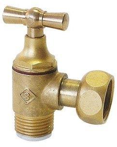 Robinet darrêt WC équerre brut à clapet Mâle-Feme