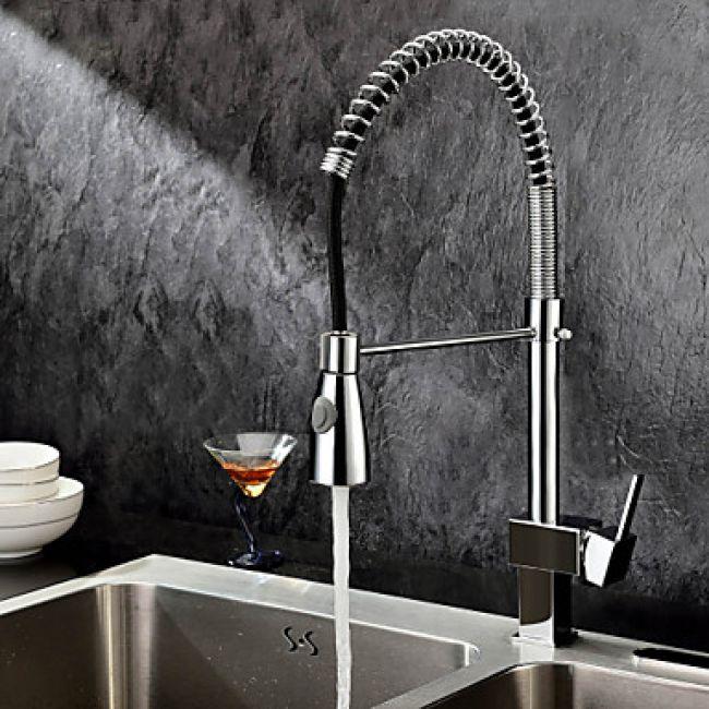 Robinet de cuisine mitigeur avec tête amovible des