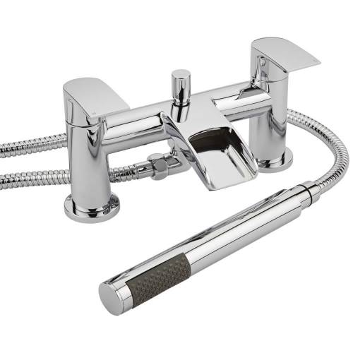 Robinet Baignoire Cascade Laiton Massif Chromé Ave