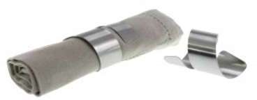 Rond de serviette inox Ellipse diamètre 4cm par Le