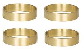 Rond de serviette Ring lot de 4 laiton mate