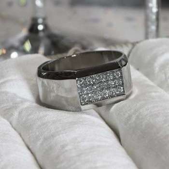 Set 4 ronds de serviettes strass luxe