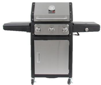 Xenon 3B - Barbecue à gaz - noir inox 3 brûleur à gaz Xenon 3B - Barbecue à gaz