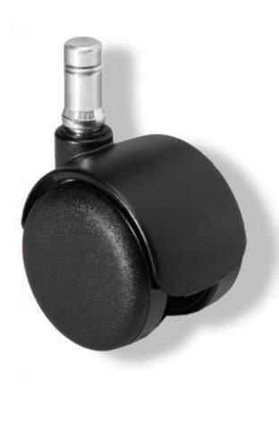 5 roulettes pour sols durs 11mm / 50mm, roulettes